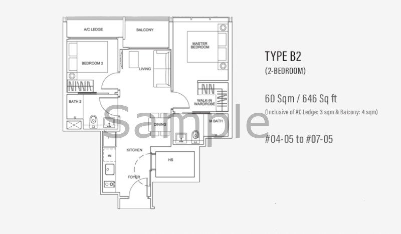 Mber Teck Chye Terrace Sample Floor Plan